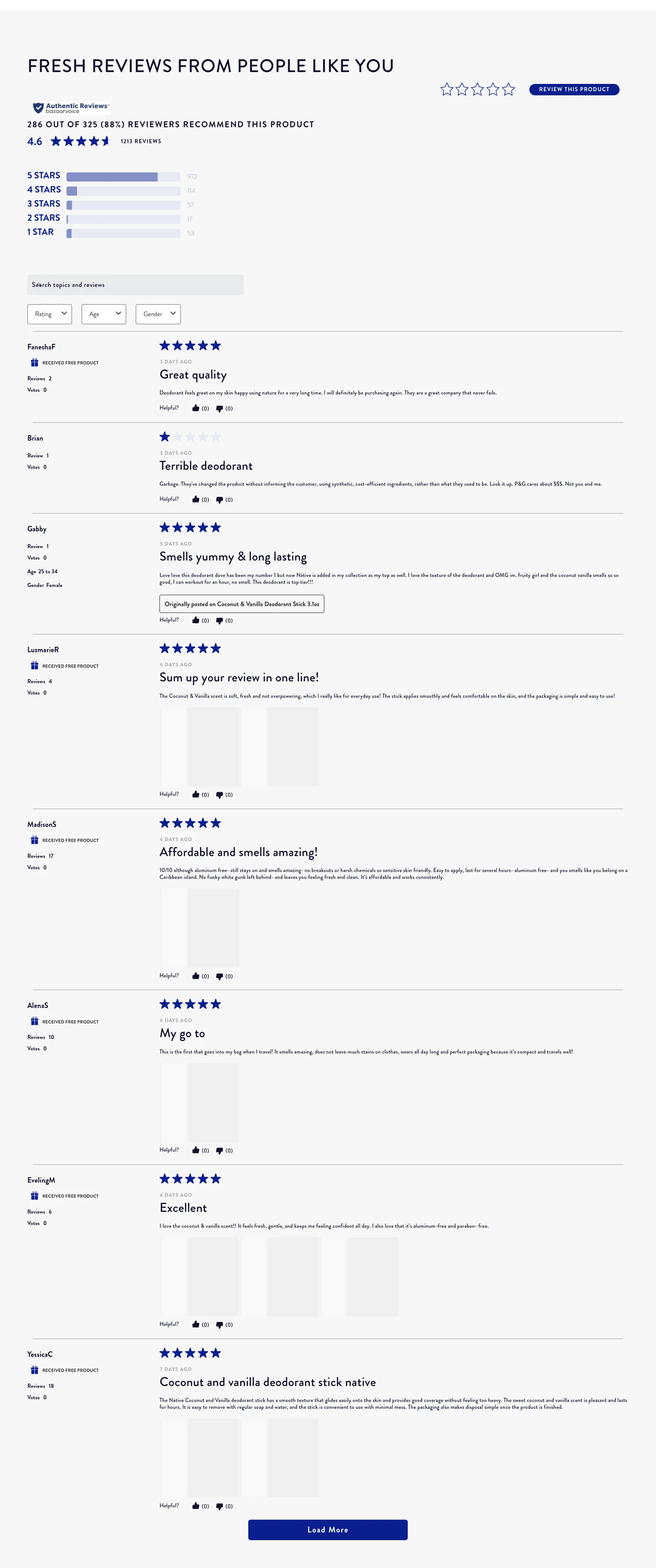 FRESH REVIEWS FROM PEOPLE LIKE YOU from Native