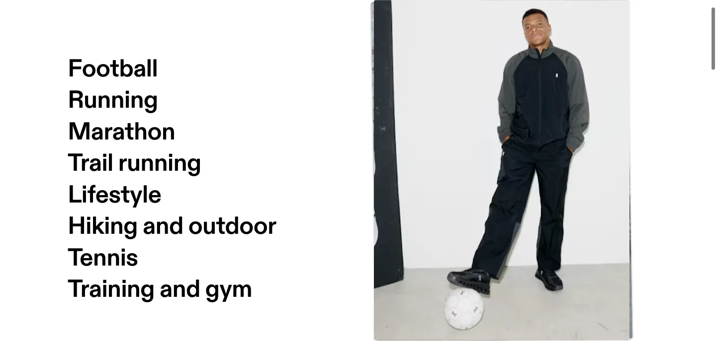 Shop by sport from On Shop