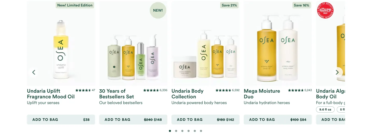 Product listing from OSEA® Malibu
