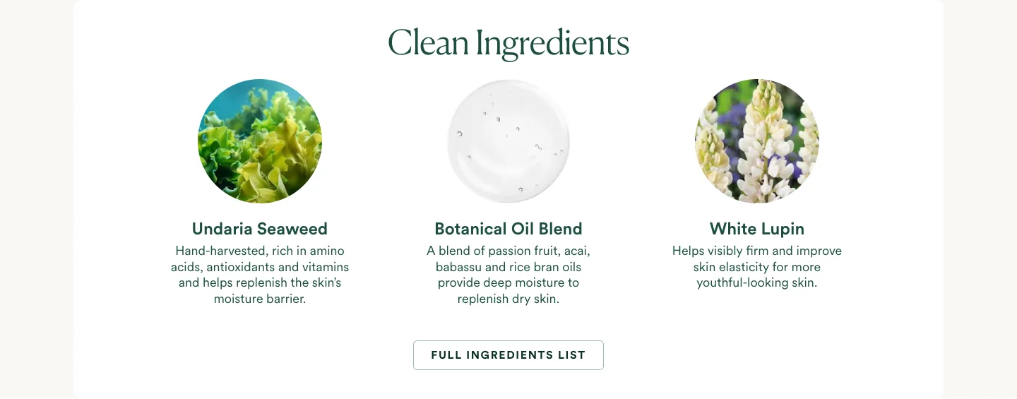 Product listing from OSEA
