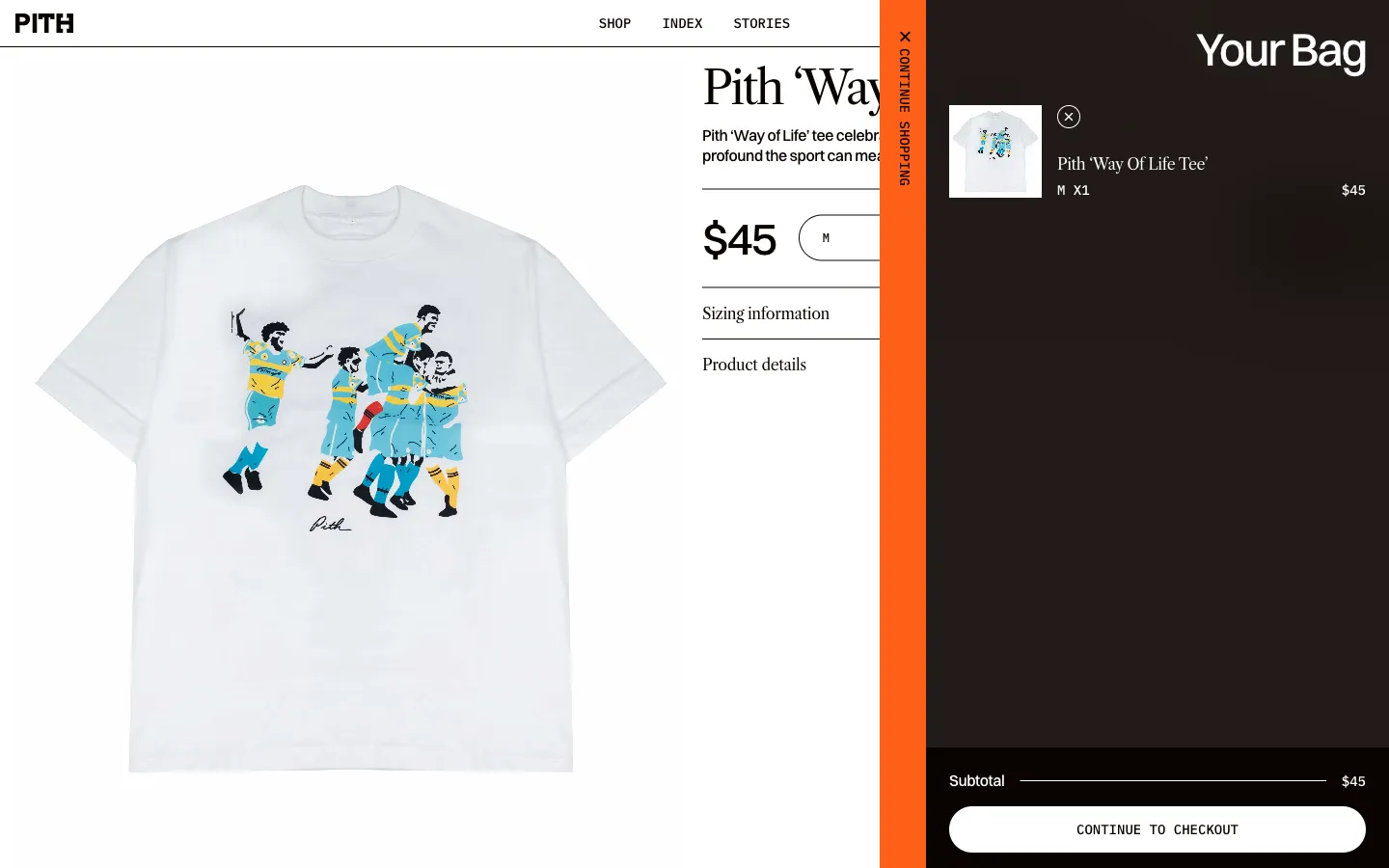 Pith Africa, cart (desktop)