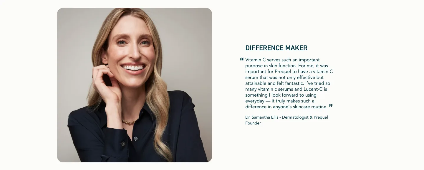 Difference maker - dermatologist founder from Prequel