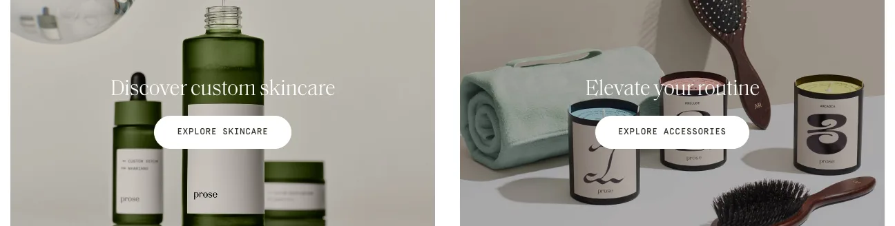 Featured products from Prose