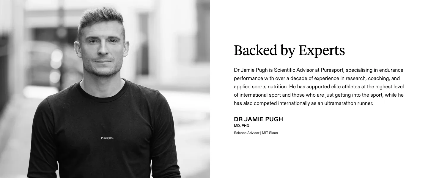 Expert endorsement from Puresport