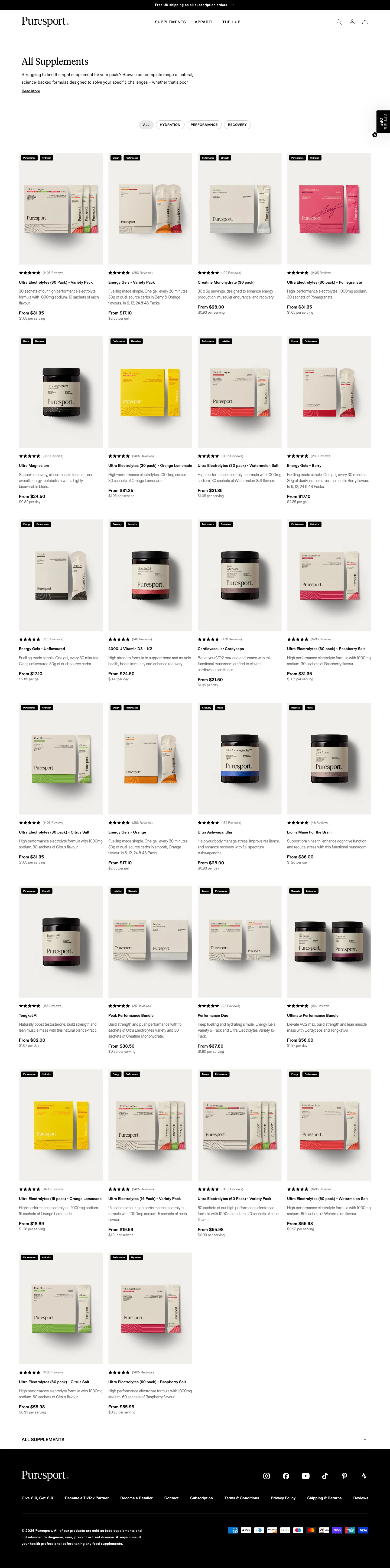 Puresport, plp (desktop)