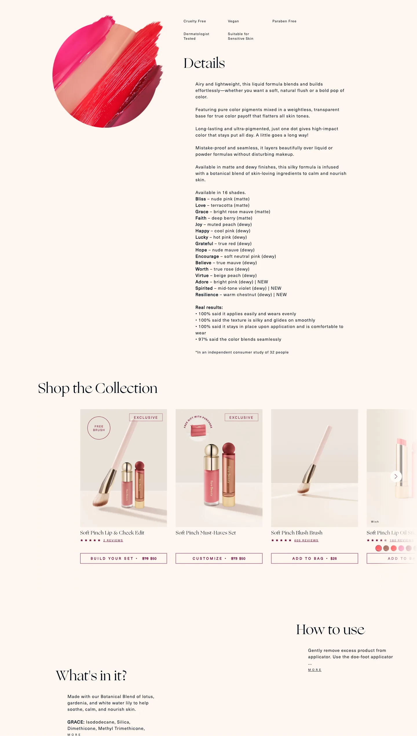 Details and shop the collection from Rare Beauty