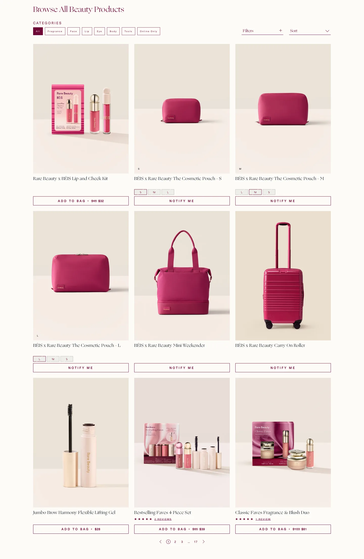 Browse all beauty products from Rare Beauty
