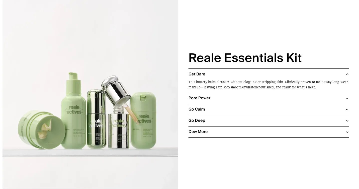 What's in the kit from Reale Actives