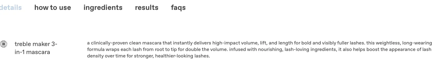 Product info from r.e.m. beauty