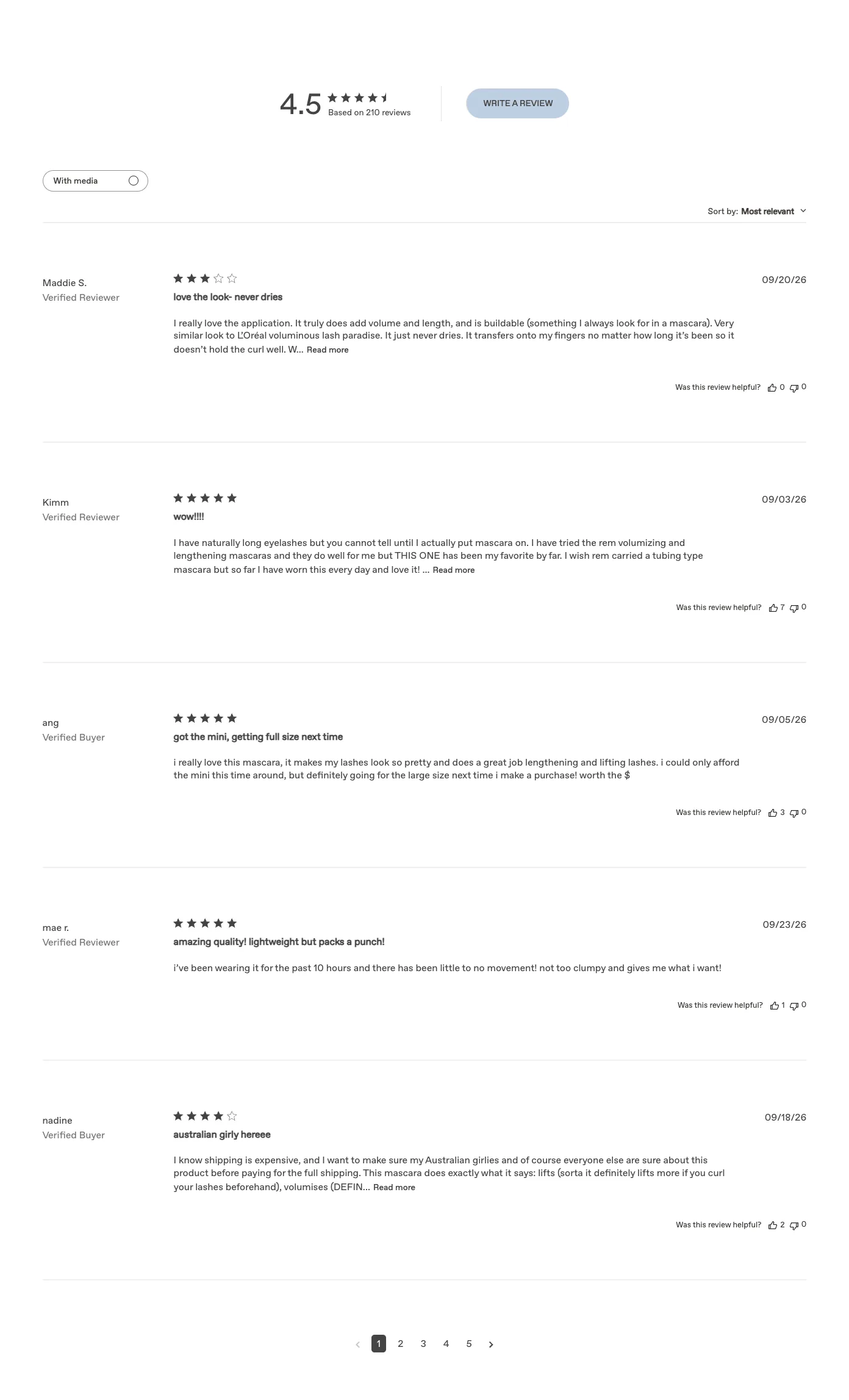 Reviews from r.e.m. beauty