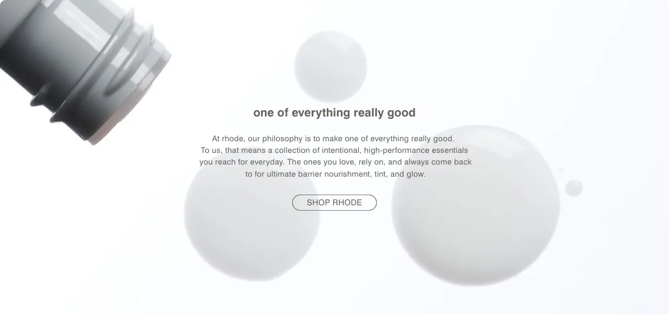 Brand story from rhode