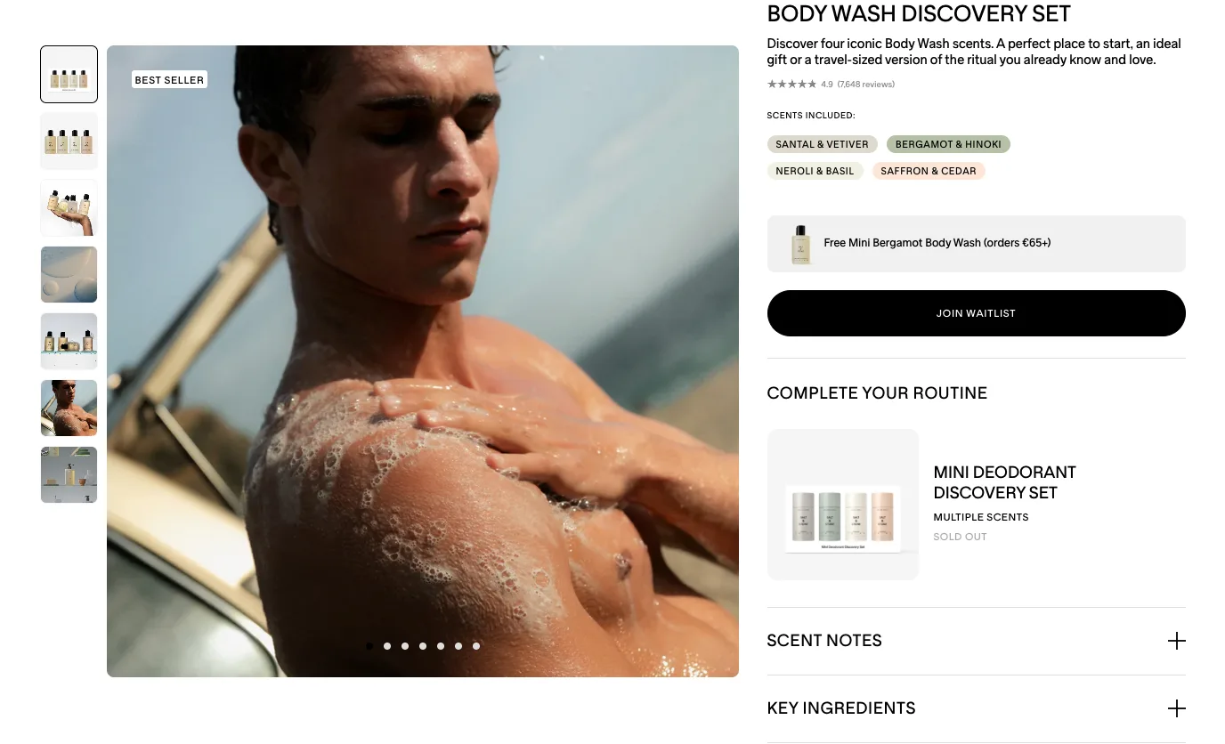 Body Wash Discovery Set buy box from SALT & STONE