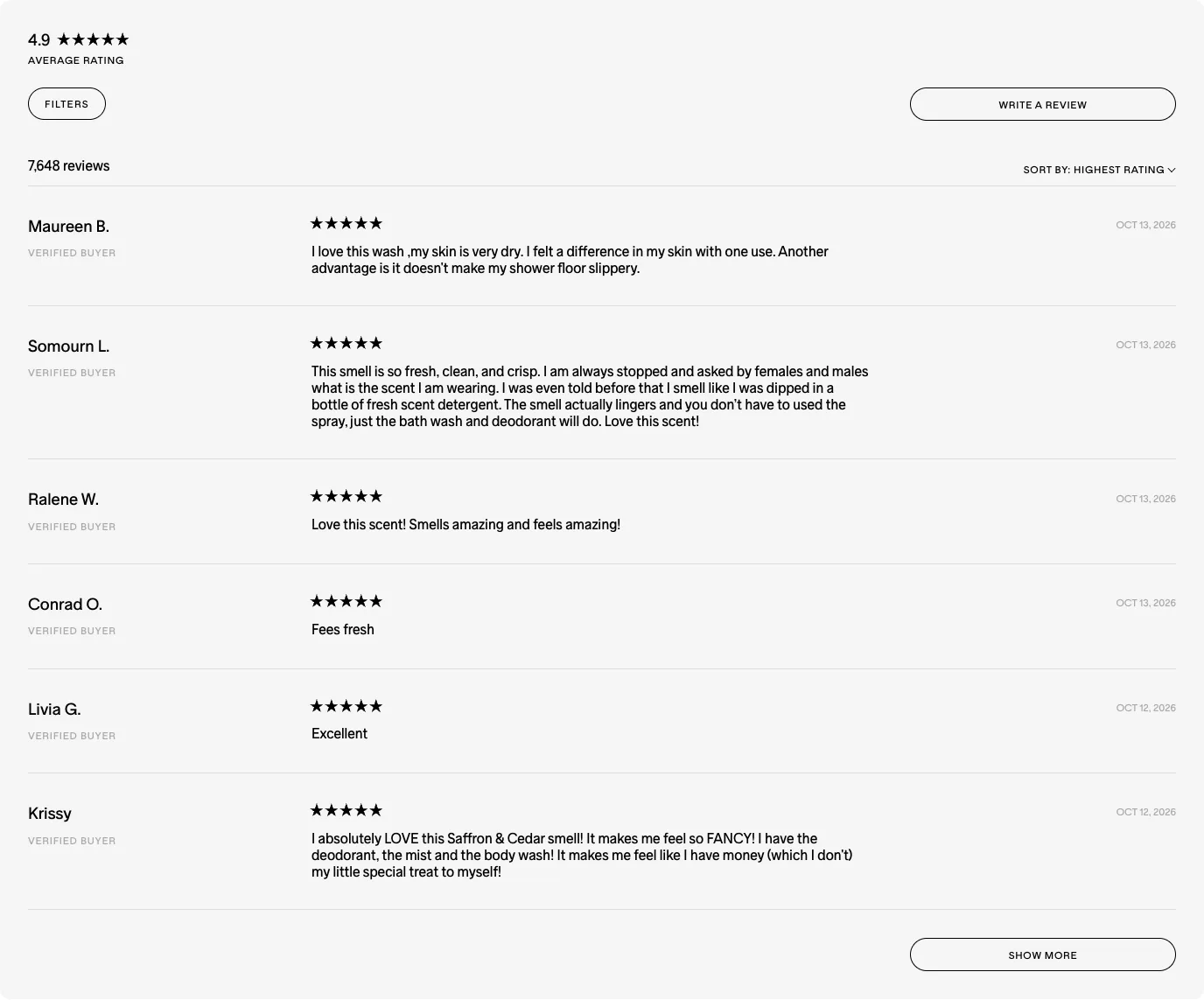 Reviews from SALT & STONE