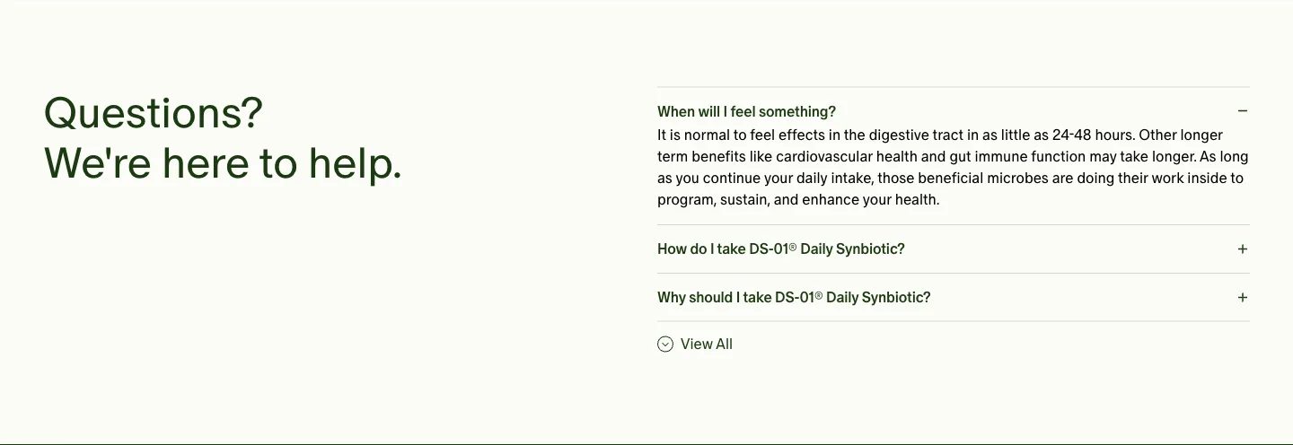 FAQ from seed