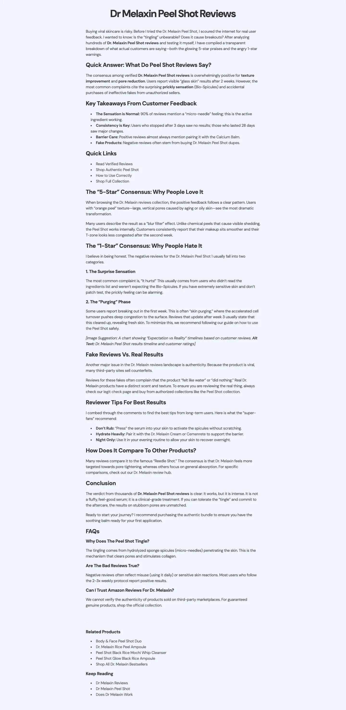Content block from Dr. Melaxin