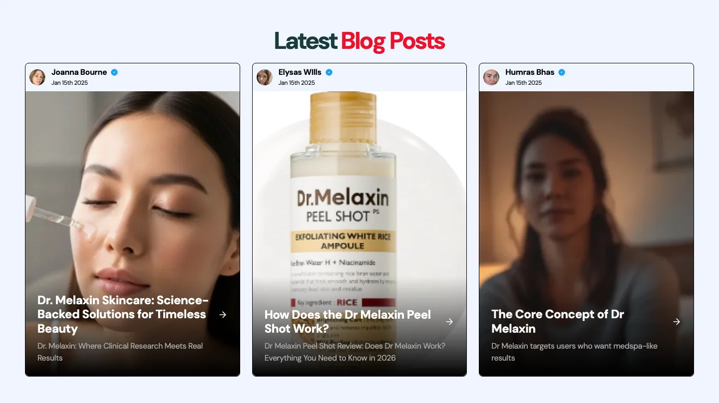 Blog posts from Dr. Melaxin