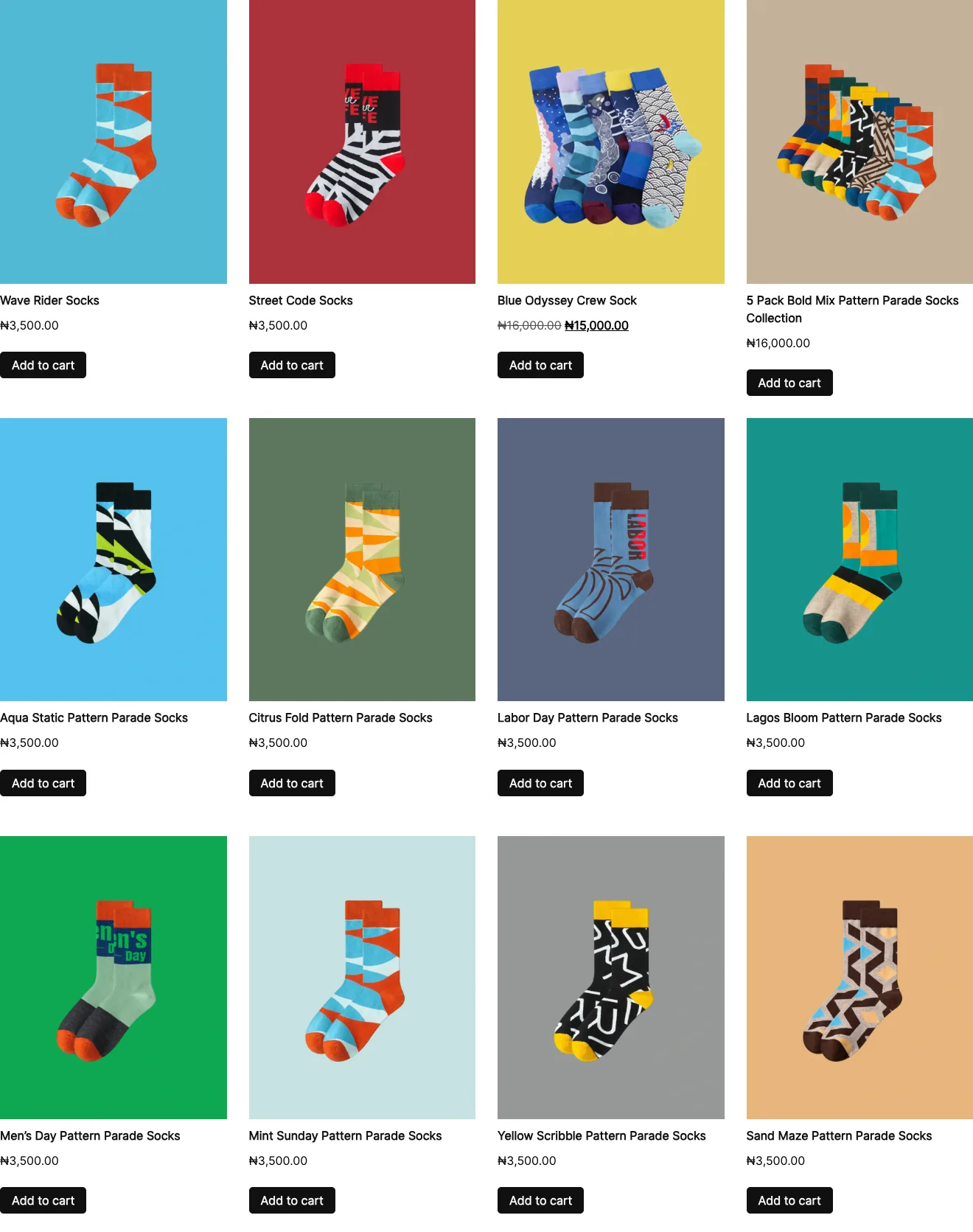 Wave Rider Socks from Smiley Socks Company
