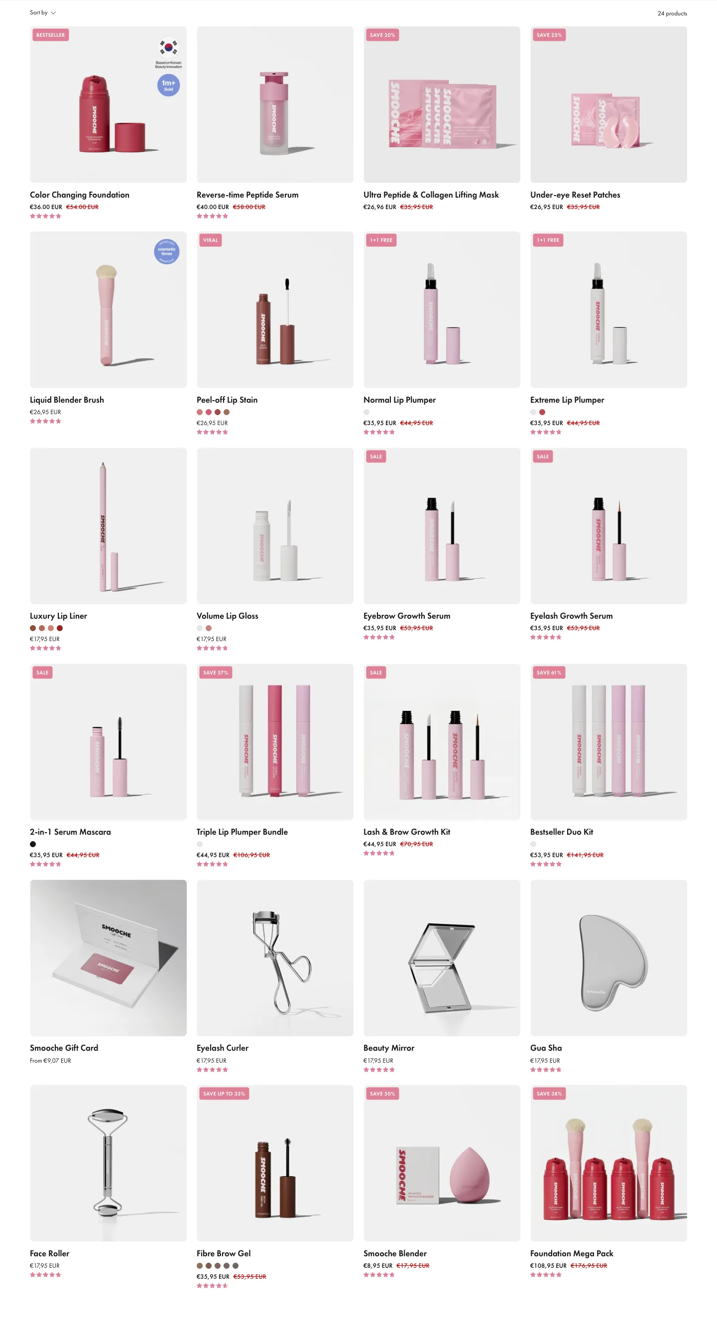 Product listing from Smooche