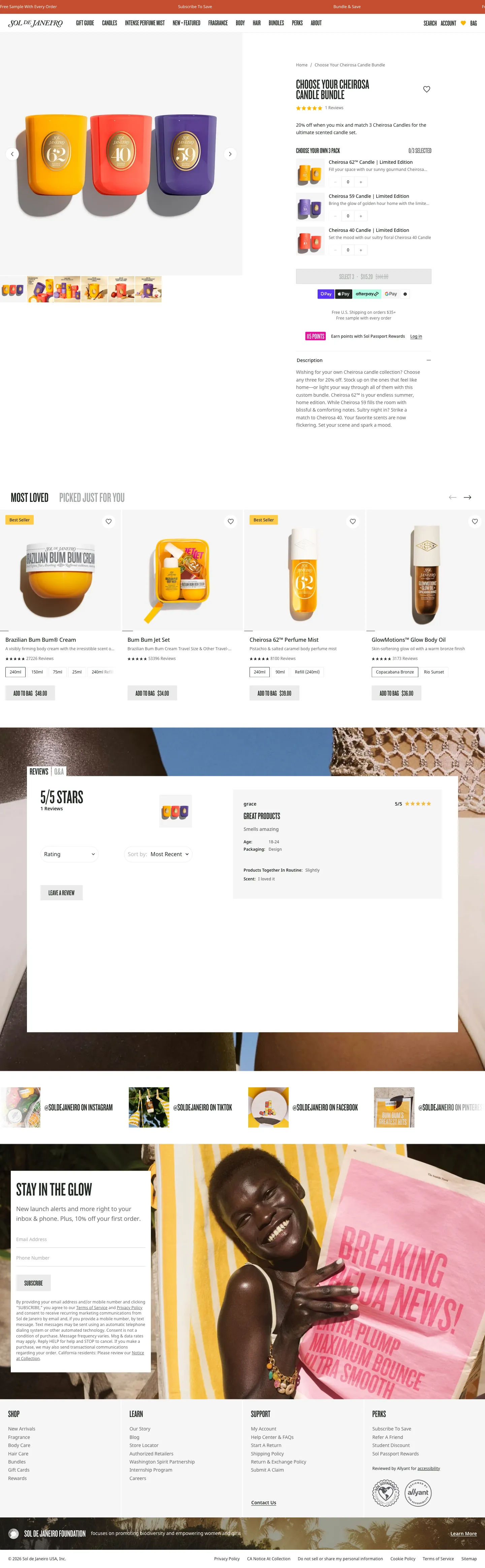 Sol de Janeiro, pdp (desktop)