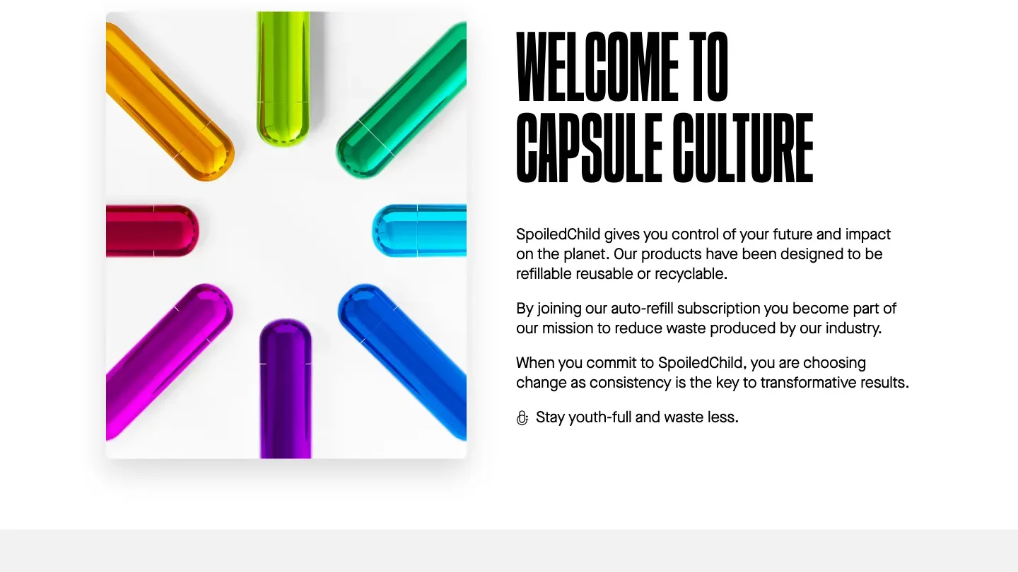 Welcome to capsule culture from SpoiledChild