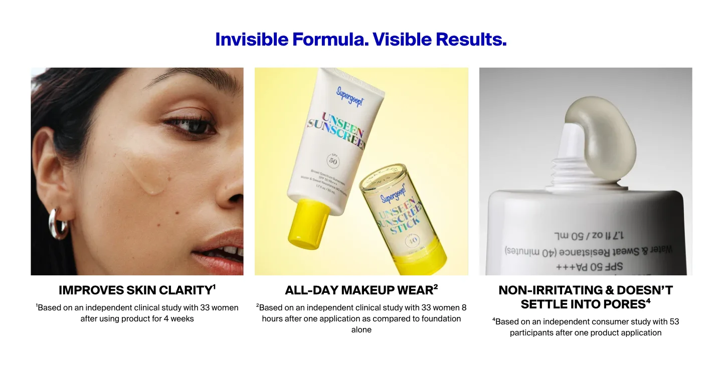 Unclassified section from supergoop