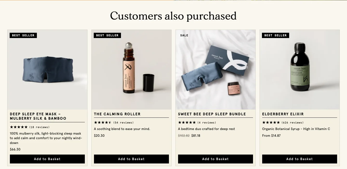 Customers also purchased from Sweet Bee Organics UK