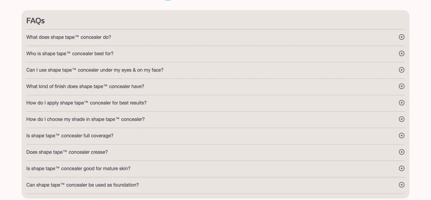 FAQs from Tarte Cosmetics