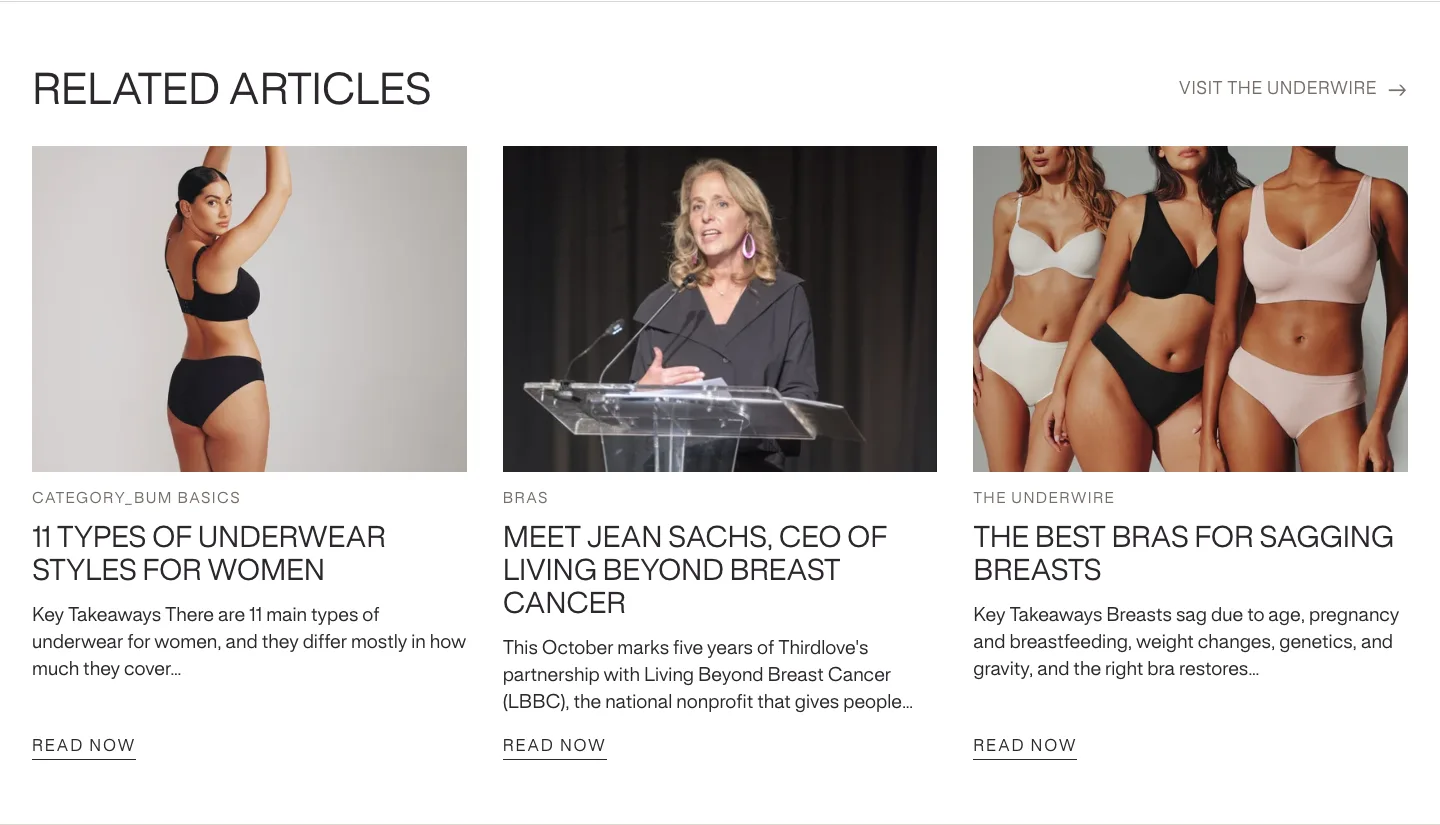 Related Articles from Thirdlove