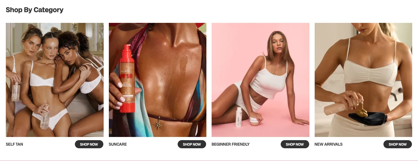 Collection list from Bali Body