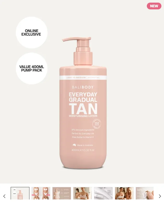 Product gallery from Bali Body