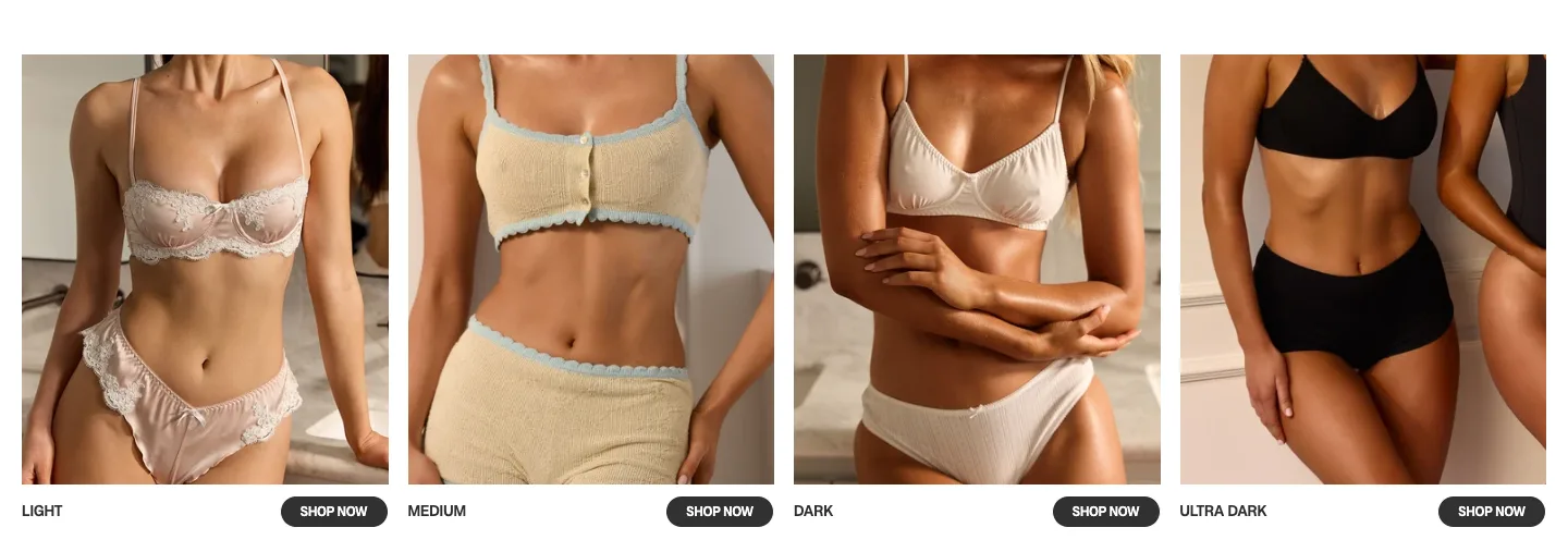 Shop by shade from Bali Body
