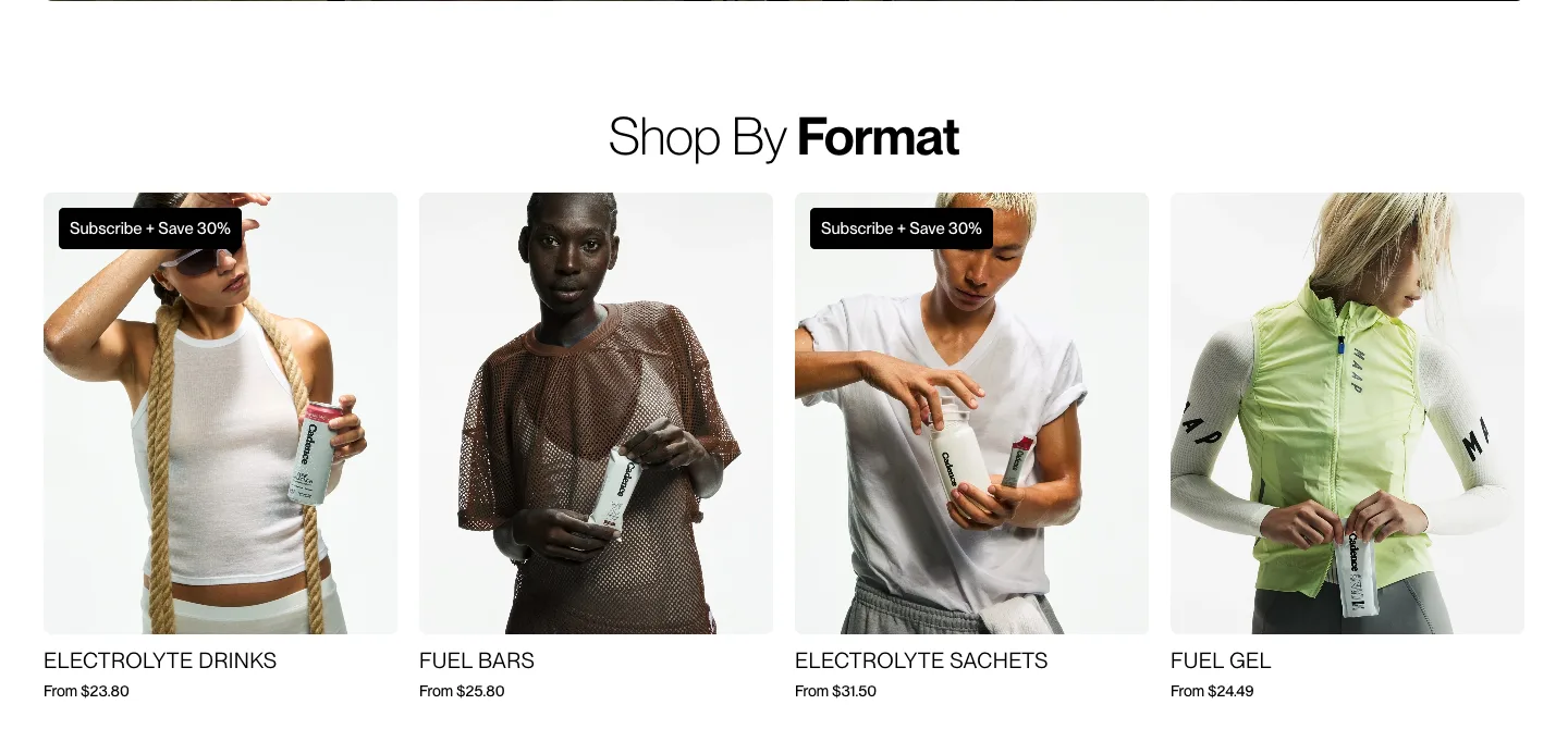 Shop by Format from Cadence