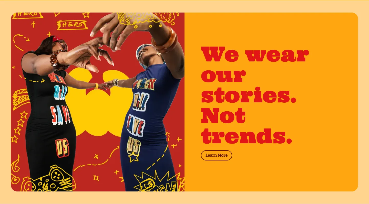 We wear our stories. Not trends. from wande esan