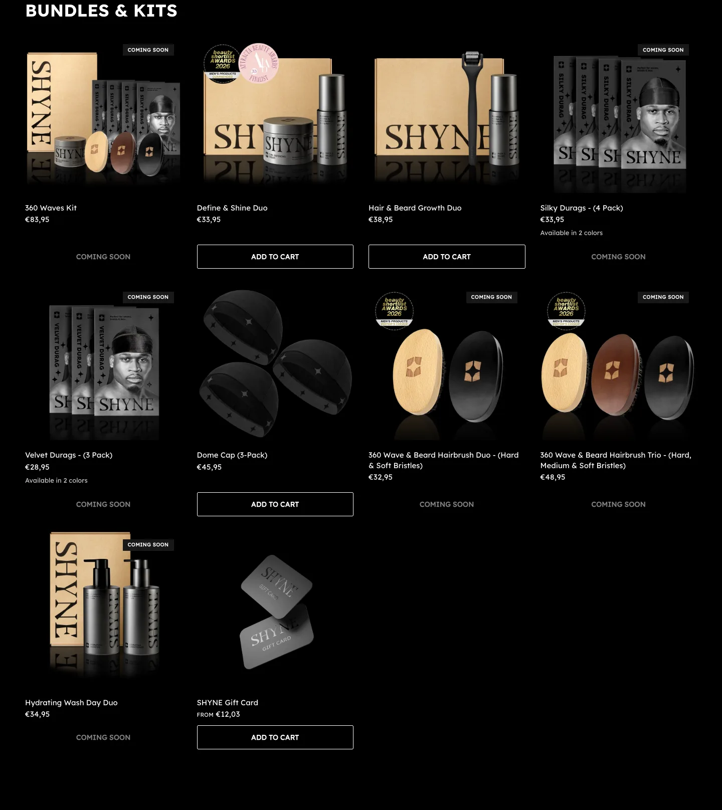BUNDLES & KITS from SHYNE
