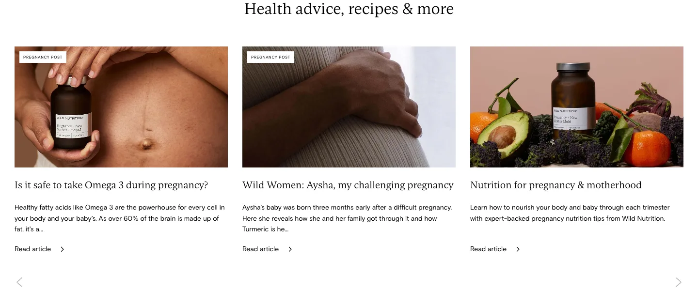 Health advice, recipes & more from Wild Nutrition
