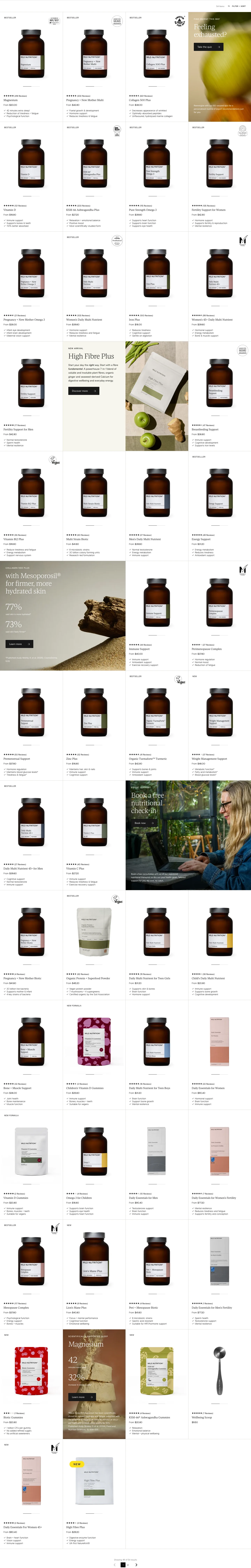 Product listing from Wild Nutrition
