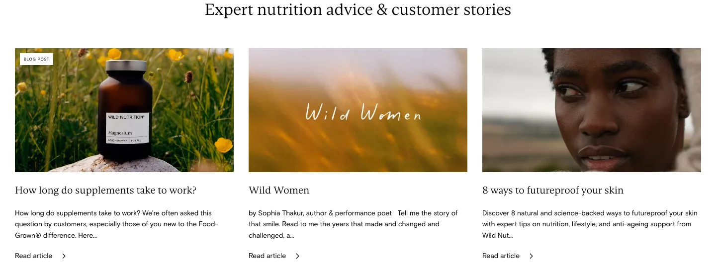 Blog posts from Wild Nutrition