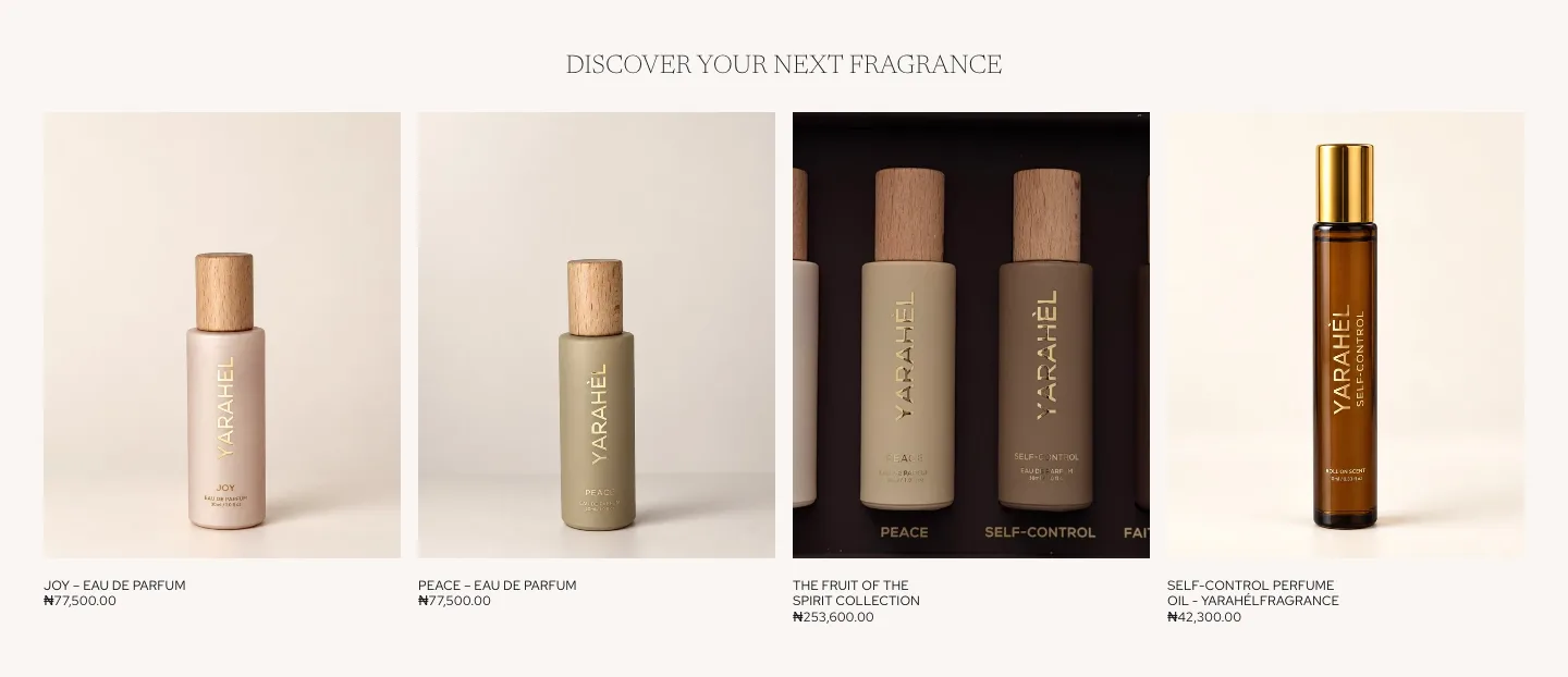 DISCOVER YOUR NEXT FRAGRANCE from YARAHEL