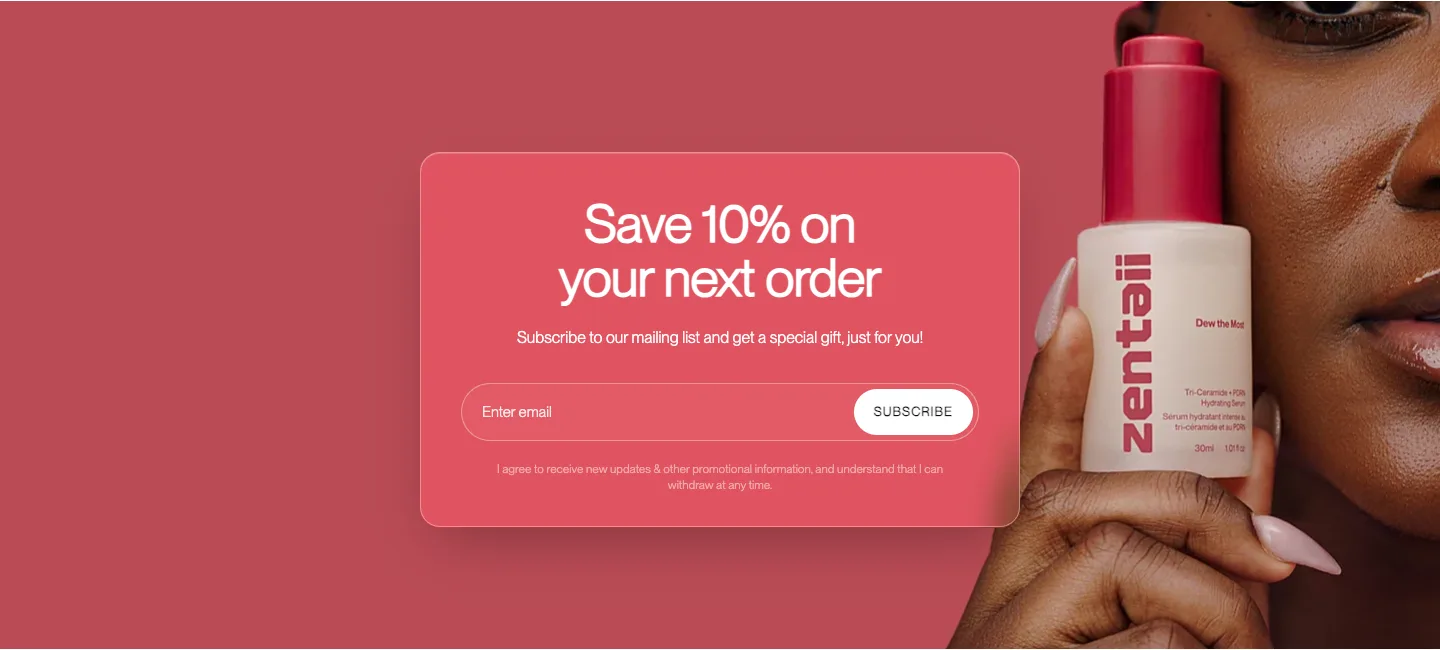 Save 10% on your next order from ZENTAII